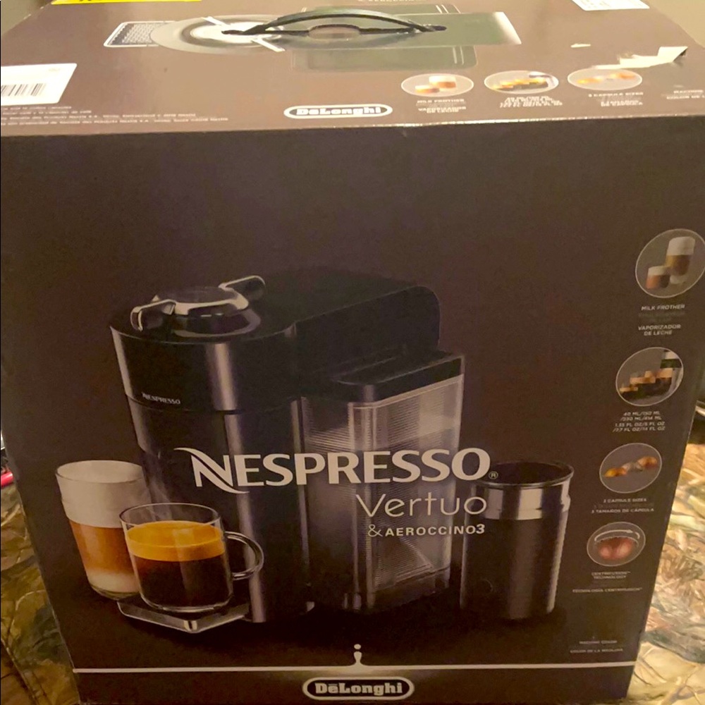 Nespresso Vertuo & Aeroccino3 by DeLonghi- NIB